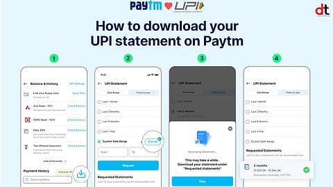 Paytm Introduces UPI Statements in Excel for Easier Tax Filing & Expense Tracking