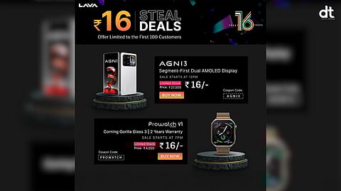 Lava Celebrates 16th Anniversary with Mega Discounts and Rs. 16 Flash Deals