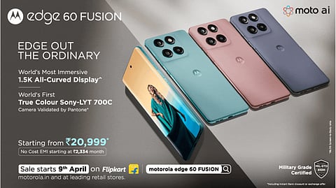 Motorola Unveils Edge 60 Fusion Smartphone with AI Features & 1.5K Curved Display