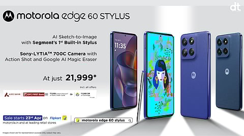 Motorola Launches Edge 60 Stylus with AI Sketch and Built-In Stylus
