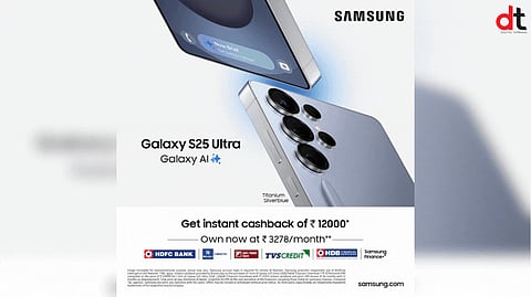 Samsung Galaxy S25 Ultra Now Available at INR 117,999 with Special Cashback