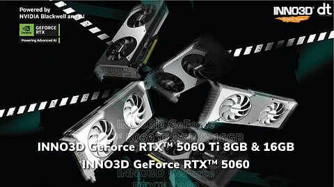 INNO3D Launches New RTX 5060 Ti and RTX 5060 Graphics Cards