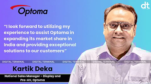 Optoma Appoints Kartik Deka as National Sales Manager – Display and Pro-AV