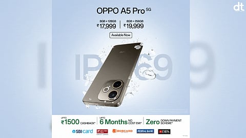 OPPO Launches All-new A5 Pro 5G with Military-Grade Durability and IP69 Rating