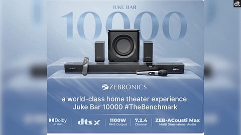 Zebronics Unveils Zeb Juke Bar 10000, A Powerful Home Audio Soundbar