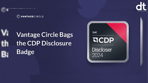 Vantage Circle Earns CDP Disclosure Badge for Commitment to Sustainability