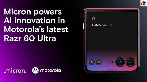 Micron Fuels AI Power in Motorola’s Razr 60 Ultra with LPDDR5X and UFS 4.0