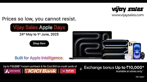 Vijay Sales Apple Days Sale Returns with Fresh Offers on iPhones, MacBooks & More