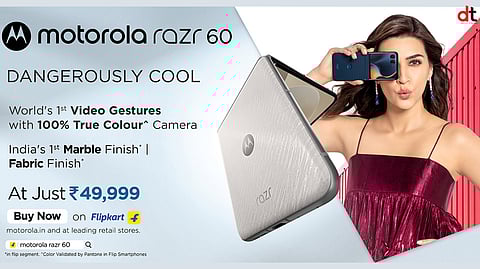 motorola razr 60 Sale Begins Today at ₹49,999 with Exclusive AI & Design Innovations