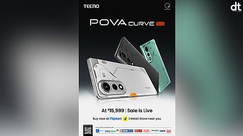 TECNO POVA Curve 5G First Sale Starts at ₹15,999 Onwards