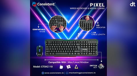 Consistent Launches PIXEL Wired Keyboard & Mouse Combo for Everyday Computing