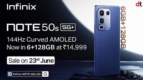Infinix Expands NOTE 50s 5G+ Series with Sleek New 6GB Model Starting at ₹14,999