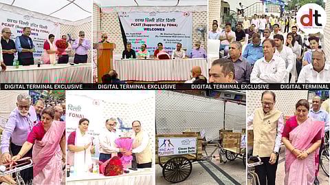 Rickshaw Donation by PCAIT, FONA Powers Clean Delhi Effort at Nehru Place