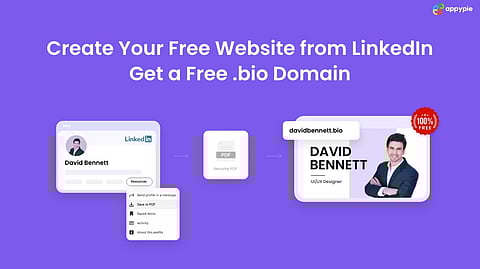 Appy Pie and name.com Launch Free LinkedIn-to-Website Converter