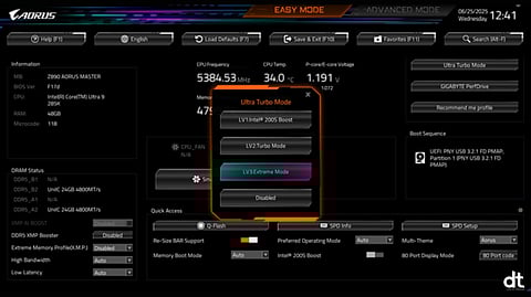 GIGABYTE Delivers Performance Breakthrough with Ultra Turbo Mode on Z890 Motherboards