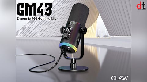 CLAW Introduces GM43 Gaming Microphone with Dynamic RGB and Dual Output