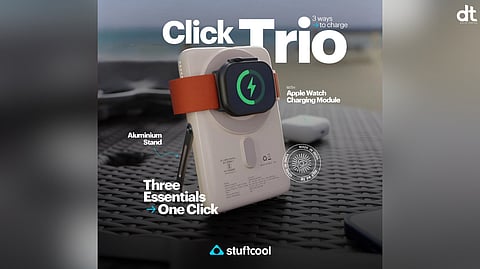Stuffcool Launches Click Trio Wireless Powerbank for Apple Devices