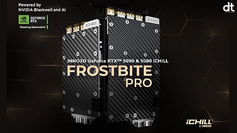 INNO3D Launches RTX 5090 & 5080 FROSTBITE PRO GPUs
