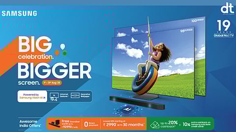 Samsung Launches ‘Big Celebration, Bigger Screen’ Offers on Vision AI TVs