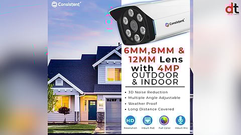 Consistent Expands Surveillance Lineup with Advanced 4MP IP Bullet Cameras