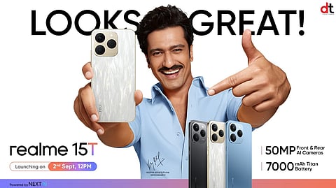 Realme to Launch realme 15T Under ₹20K with 7000mAh Titan Battery