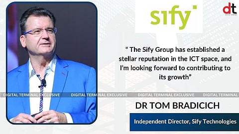 Sify Infinit Spaces Appoints Dr. Tom Bradicich as Independent Director