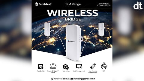 Consistent Launches Wireless Bridge with 1Km Range for Reliable Connectivity