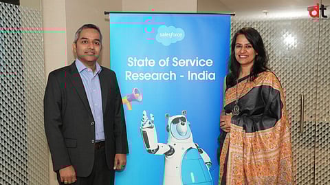 (L to R) Deepu Chacko, VP - Solution Engineering, Salesforce India and Mankiran Chowhan, Managing Director - Sales & Distribution,Salesforce India