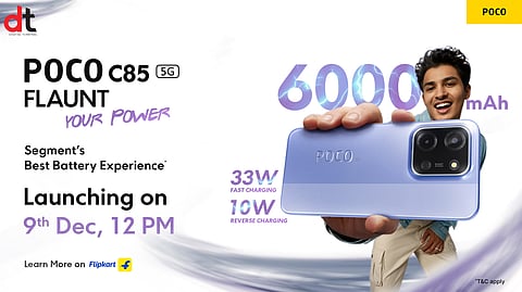 POCO Sets December 9 Launch for C85 5G with Power Packed Performance