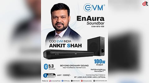 EVM India Launches EnAura 100W Soundbar for a Powerful Home Entertainment Experience