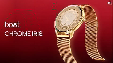 boAt Launches Chrome Iris Smartwatch with 1000-Nit AMOLED Display