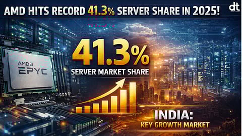 AMD Closes 2025 with Record 41.3% Server Share, India Emerges as Key Growth Market