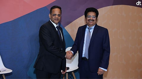 L to R - Shailesh Singla, vice president of cloud applications, Oracle India and Salee S. Nair, managing director and chief executive officer, Tamilnad Mercantile Bank