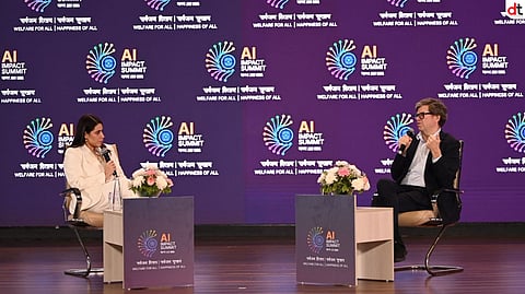 L:R - Ms. Marya Shakil, Managing Editor, India Today , Yann LeCun, Executive Chairman, Advanced Machine Intelligence Labs