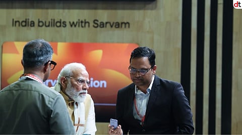 PM Modi Attends Live Sarvam AI Demonstration on HMD Feature Phones at AI Impact Summit 2026