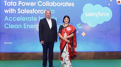 L:R - Dr Praveer Sinha, CEO and MD Tata Power  - Arundhati Bhattacharya, President & CEO at Salesforce - South Asia