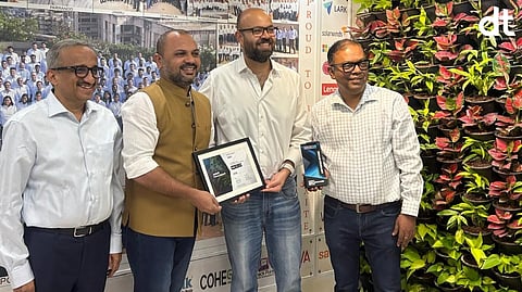 From L-R: Jayant Goradia, Managing Director at Savex Technologies, Pankaj Dessai, Director Commercial Channel and SMB at AMD, Raunak Jagasia, Director at Savex Technologies and Saurabh Naik, Director at Savex Technologies.