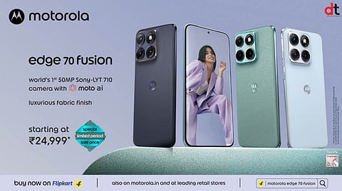 Motorola Opens Sale for Motorola Edge 70 Fusion with 144Hz Quad-Curved Display and 7000mAh Battery