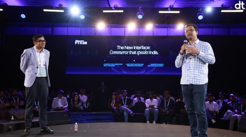 L-R, Arpit Chug, CFO, Razorpay with Dr. Pratush Kumar, CEO & Co-founder, Sarvam 