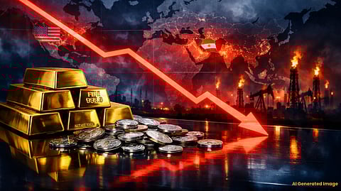 Gold and Silver Prices Fall to Around ₹1.37 Lakh as US–Iran War Impacts Global Markets