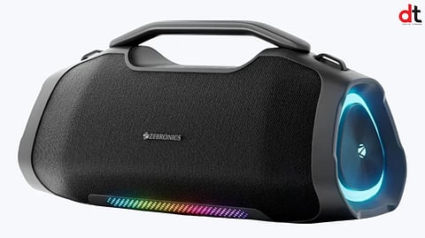 Zebronics Unveils Sound Feast 550 Portable Speaker with TWS and Karaoke Support