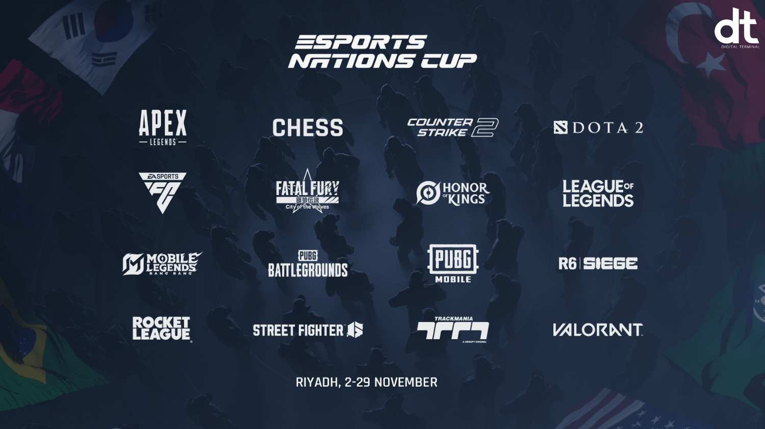 Esports Nations Cup Debut to Feature 16 Titles, Sees 100K+ Participants from 100 Nations