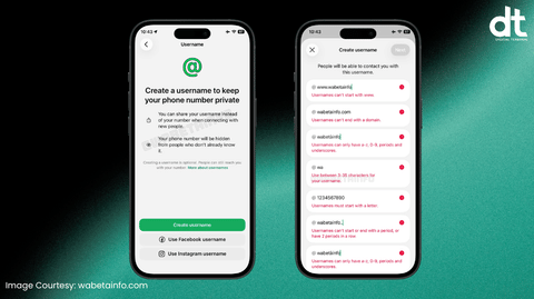 WhatsApp Begins Rollout of Usernames Feature, Allowing Chat Without Sharing Phone Numbers