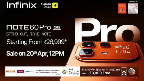 Infinix Launches NOTE 60 Pro 5G with Segment First Active Matrix Display and 3D VC Cooling System