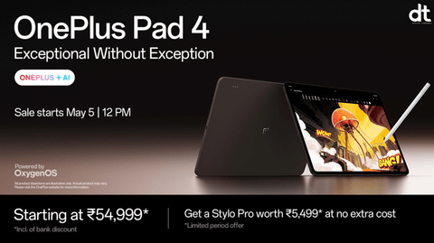 OnePlus Introduces Pad 4 with AI Tools and Next-Gen Productivity Features