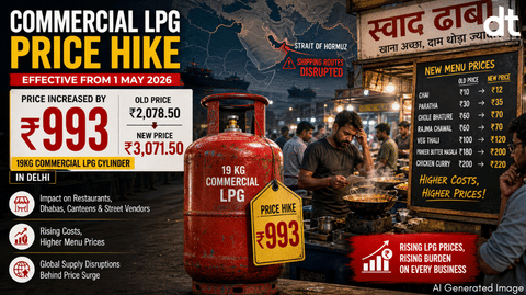Commercial LPG Prices Jump ₹993 in Delhi from May 1, Cross ₹3,000 Mark