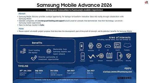 Samsung R&D Institutes In India Invite Startups To Co-Create The Future Of Mobile Innovation
