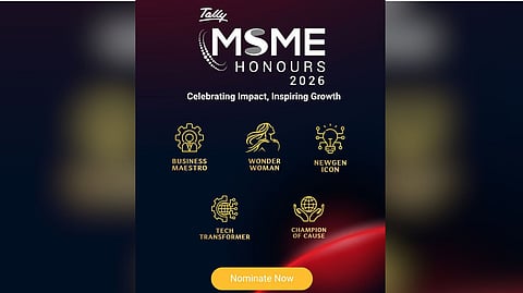 Tally Launches 6th Edition of MSME Honours 2026 to Celebrate India's Bold Business Journeys