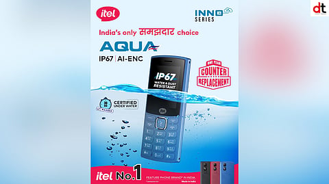 itel Launches Aqua Feature Phone with IP67 Durability and AI ENC Technology