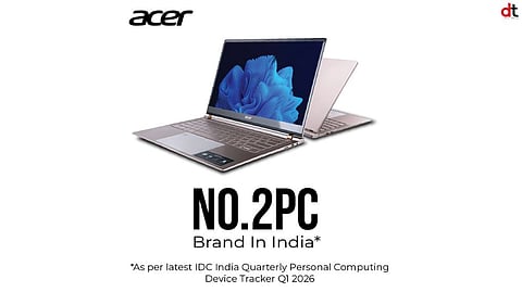 Acer Becomes India’s No. 2 PC Brand with 21.3% Market Share in Q1 2026